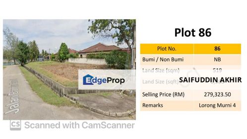 [Freehold, Infra Ready] Bungalow Land in Taman Ria Murni, Sg Petani, Kedah, Kuala Muda