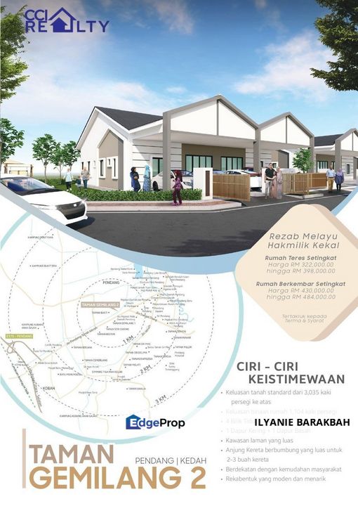 Taman Gemilang, Pendang For Sale at Pendang Kedah Darulaman, Kedah, Pendang