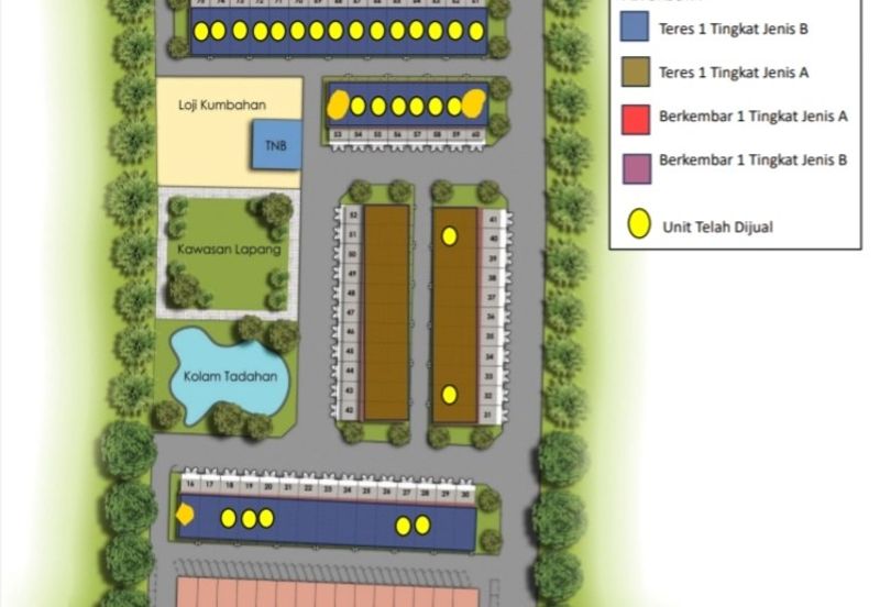 Projek Baru Semi D Taman Indah, Jeniang For Sales
