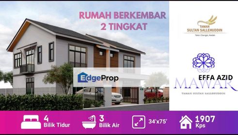 [PULANGAN REBATE 10%] Rumah Baru Semi-D Dua Tingkat Eksklusif Mewah Untuk Dijual Di Taman Salehuddin Telok Chengai Alor Setar , Kedah, Alor Setar