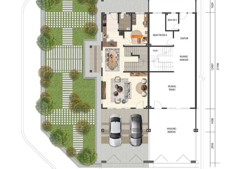 WTS: NEW PROJECT FREEHOLD, DOUBLE STOREY TERRACE - Casa Impian 2