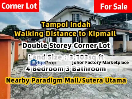 Tampoi Indah Corner Lot Walking Distance to Kipmall Jalan Titiwangsa, Johor, Tampoi