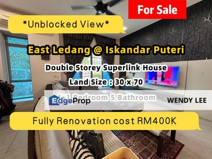Iskandar Puteri East Ledang Fully Renovation Unblocked View Superlink House For Sale, Johor, Nusajaya