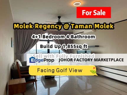 Molek Regency 4Bed Type 1,855sq ft Facing Golf View For Sale, Johor, Johor Bahru