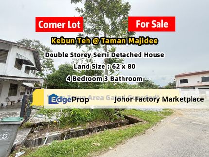 Kebun Teh Taman Majidee Gated Guarded Semi D House For Sale nearby Foon Yew 1 , Johor, Johor Bahru