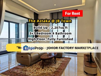 The Astaka JB Town Luxury Apartment Fully Furnished High Floor Unit For Rent, Johor, Johor Bahru