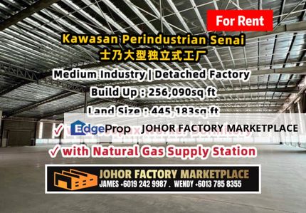 Kawasan Perindustrian Senai Detached Factory For Rent, Johor, Senai