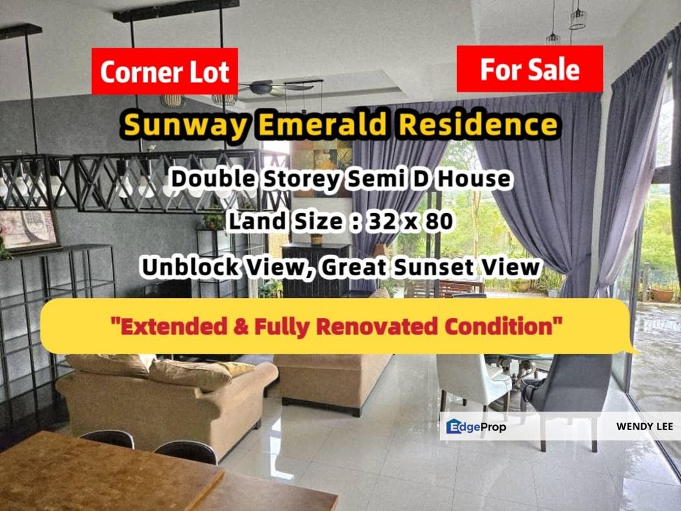 Unblock View Sunway Emerald Residence Rare Corner Lot Renovated & Extended Condition For Sale, Johor, 