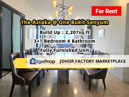 The Astaka JB Town Area Fully Furnished Unit For Rent, Johor, Johor Bahru