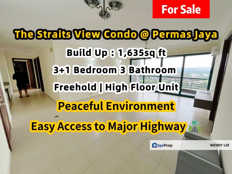 The Straits View Condo Permas Jaya High Floor Good Location Bigger Type Unit For Sale, Johor, Permas Jaya/Senibong