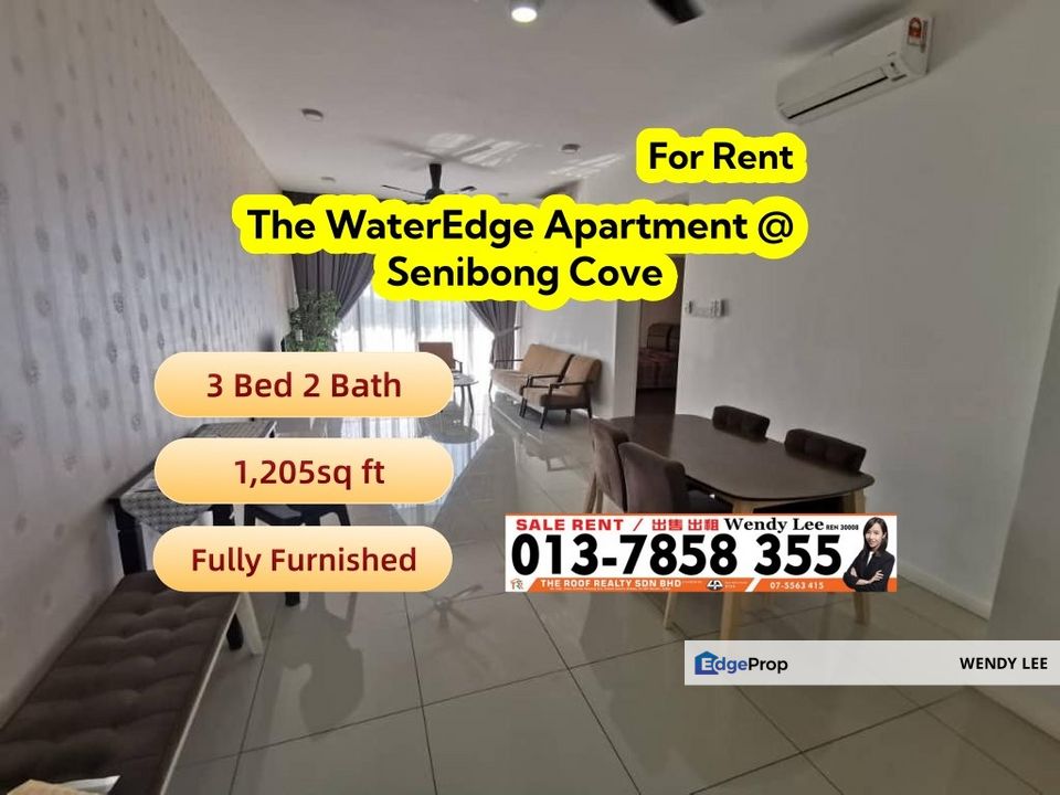 Senibong Cove The WaterEdge Apartment 3 Bed Type Fully Furnished For Rent, Johor, Masai