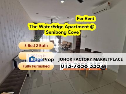 Senibong Cove The WaterEdge Apartment 3 Bed Type Fully Furnished For Rent, Johor, Masai