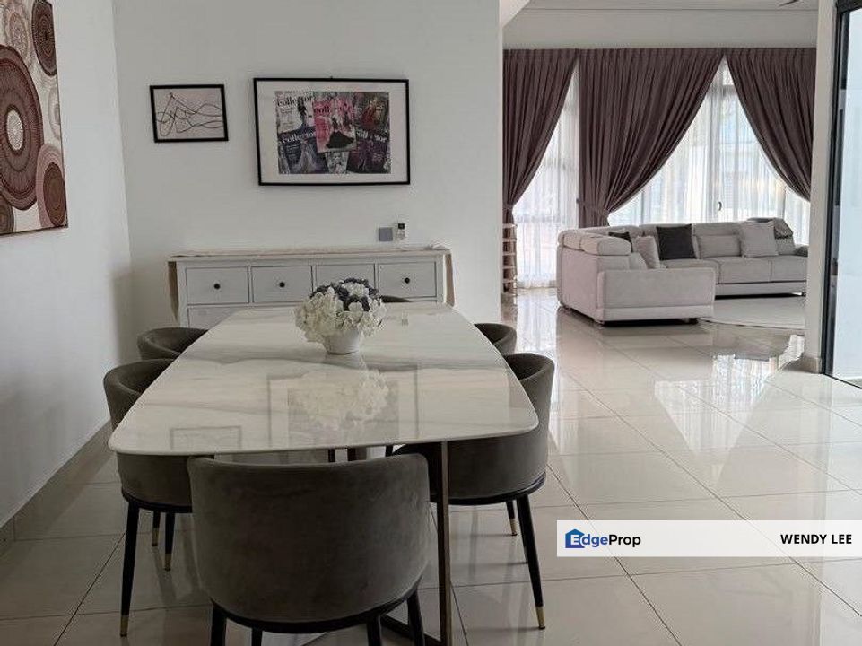 Estuari Garden | Puteri Harbour | Double Storey Superlink House | Renovated | Fully Furnished | Iskandar Puteri For Rent, Johor, Nusajaya