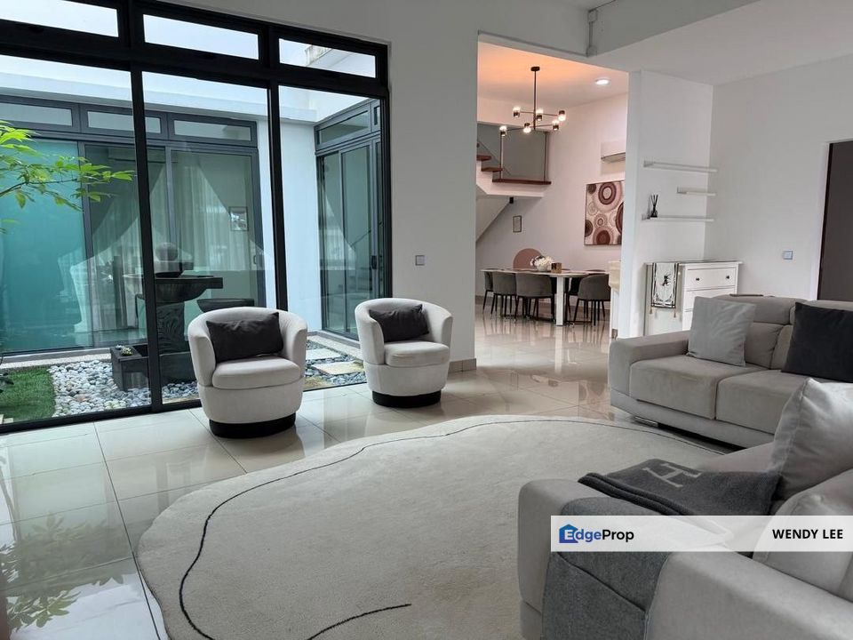 Estuari Garden | Puteri Harbour | Double Storey Superlink House | Renovated | Fully Furnished | Iskandar Puteri For Rent, Johor, Nusajaya