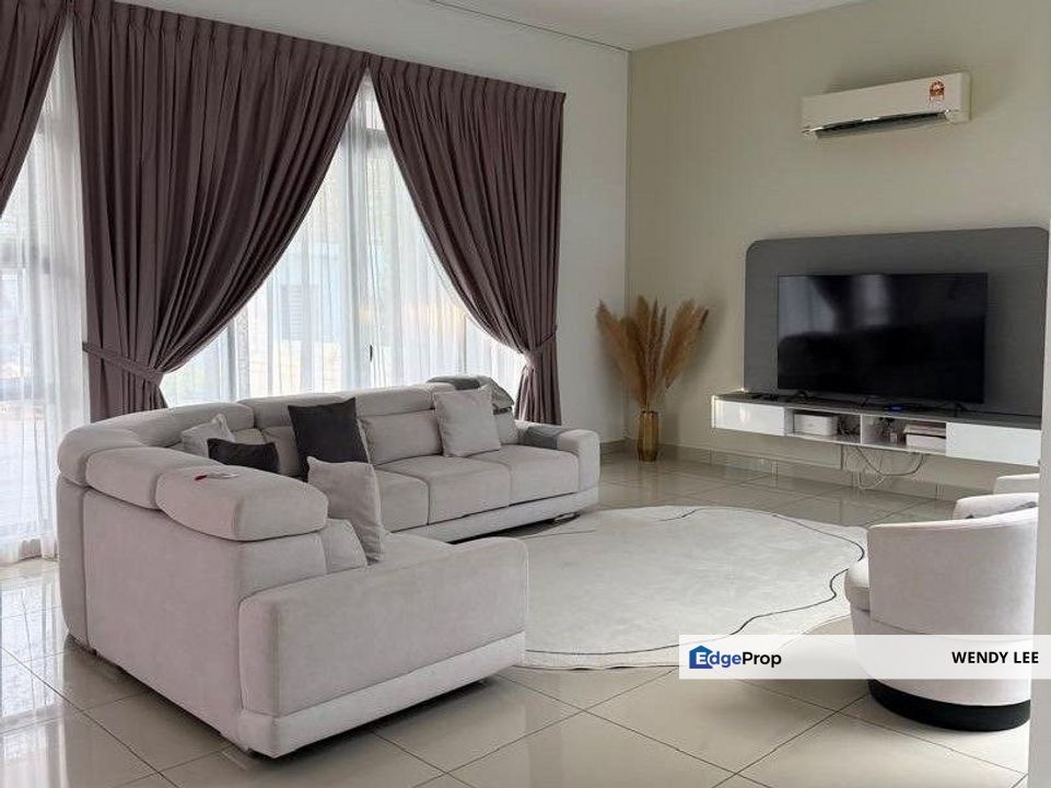 Estuari Garden | Puteri Harbour | Double Storey Superlink House | Renovated | Fully Furnished | Iskandar Puteri For Rent, Johor, Nusajaya