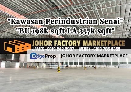 BU 198k sf LA 357k sf Semi Detached Factory , Johor, Senai