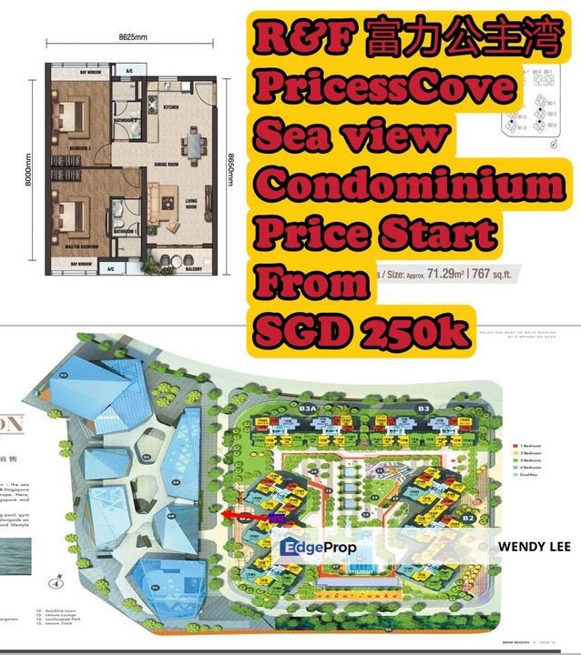 Price start SGD250k Sea view home ,Freehold , Johor, Johor Bahru