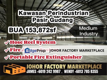 Pasir Gudang BUA 153k sf Detached Factory , Johor, Pasir Gudang