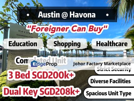 Austin Low Density Apartment fr Sgd200k Foreigner Can Buy Prime Location Mount Austin Havona Apartment , Johor, Johor Bahru