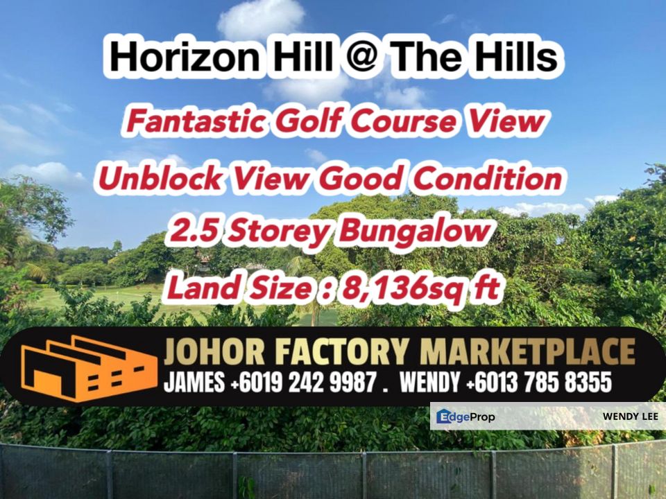 Fantastic Golf Course View Bungalow House with Unblock View Horizon Hills The Hills , Johor, Nusajaya