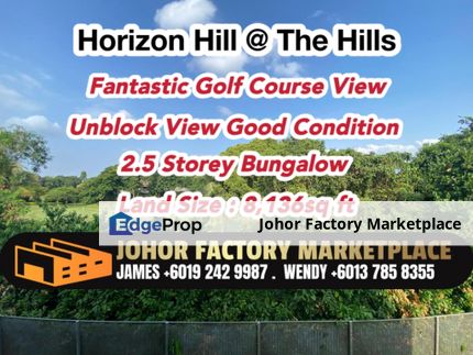 Fantastic Golf Course View Bungalow House with Unblock View Horizon Hills The Hills , Johor, Nusajaya