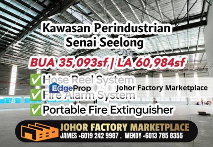 Senai Seelong BUA 35k sf Detached Factory For Sale, Johor, Senai