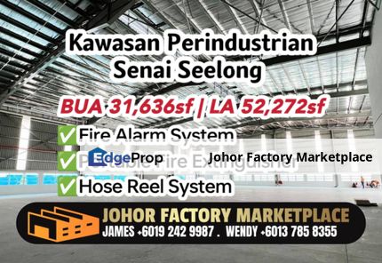 Senai Seelong BUA 31k sf Detached Factory For Sale, Johor, Senai