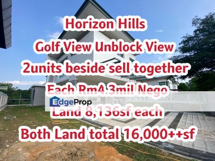 Horizon Hills, The Hills Bungalow Golf View Unblock View Bungalow House For Sale, Johor, Nusajaya