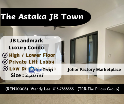 The Astaka 1 Bukit Senyum Johor Bahru JB Town Area Luxury Condo JB Landmark Highest Condominium Strict Security Management For Sale, Johor, Johor Bahru