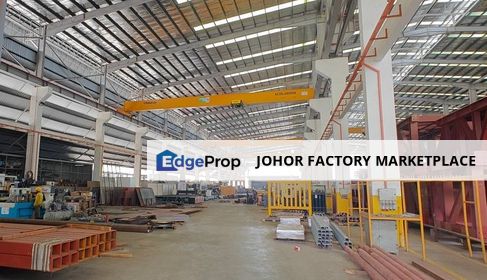 Senai Medium Industry Build Up 293k sf Land Area 9.187acres with Overhead Crane For Sale, Johor, Senai