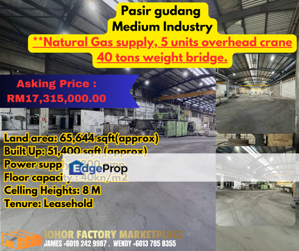 Pasir Gudang Factory Listing, Johor, Pasir Gudang