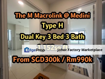 The M Macrolink Service Residence/JB Iskandar Malaysia Medini/Easy Access Tuas Second Link/Ready Building/Medini Apartment/Condo/Eco Botanic/Legoland, Johor, 