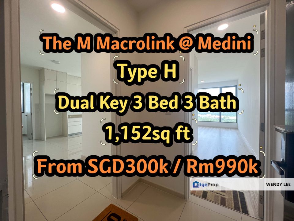 The M Macrolink Service Residence/JB Iskandar Malaysia Medini/Easy Access Tuas Second Link/Ready Building/Medini Apartment/Condo/Eco Botanic/Legoland, Johor, 