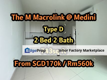 The M Macrolink Service Residence/JB Iskandar Malaysia Medini/Ready Building/Medini Apartment/Condo/Eco Botanic/Legoland/Easy Access Tuas Second Link, Johor, 