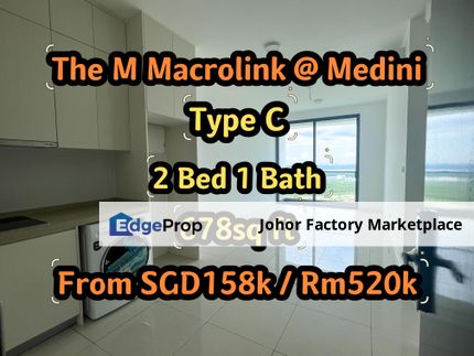 JB Iskandar Malaysia Medini Ready Building The M Macrolink Service Residence/Medini Apartment/Condo/Eco Botanic/Legoland/Easy Access Tuas Second Link, Johor, 