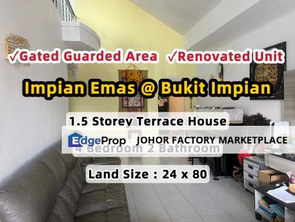 Impian Emas Taman Bukit Impian Renovated House Gated Guarded For Sale Skudai, Johor, Skudai