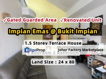 Impian Emas Taman Bukit Impian Renovated House Gated Guarded For Sale Skudai, Johor, Skudai