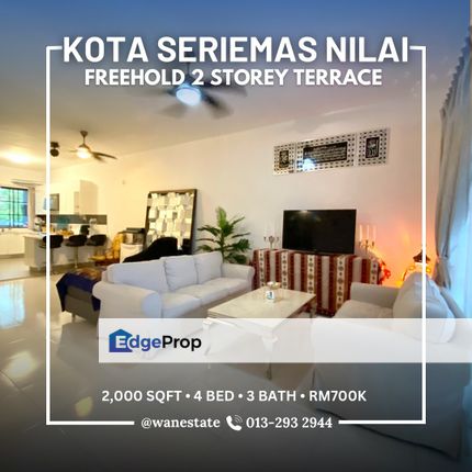 Teres 2 Tingkat di Nilai near KLIA Fully Furnished, Negeri Sembilan, Nilai