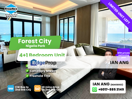 Forest City @ Nigella Park 4+1Bed with Private Swimming Pool, Johor, Gelang Patah