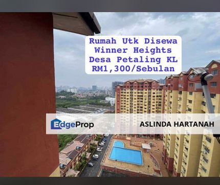 DEPOSIT 1+1 RUMAH UNTUK DISEWA WINNER HEIGHTS DESA PETALING KL NEAR LRT TBS, Kuala Lumpur, Desa Petaling