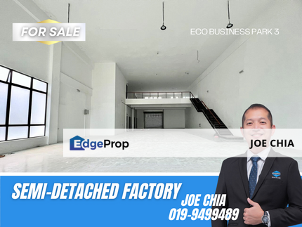 Semi-Detached Factory @ Eco Business Park 3 For Rent, Johor, Masai