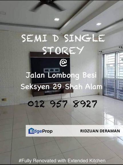 Jalan Lombong Besi @ Seksyen 29 Shah Alam FULLY RENOVATED SEMI-D 🤩, Selangor, Shah Alam