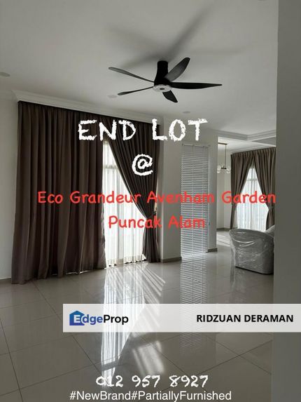 Avenham Garden @ Eco Grandeur Puncak Alam END LOT + PARTIALLY FURNISHED, Selangor, Bandar Puncak Alam