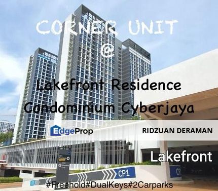 Lakefront Residence Cyberjaya CORNER UNIT + PARTIALLY FURNISHED, Selangor, Cyberjaya