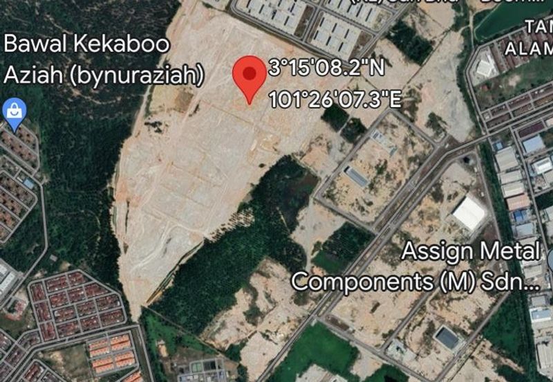 Puncak Alam Industrial Land ONLY Rm 118/psf with INFRA READY