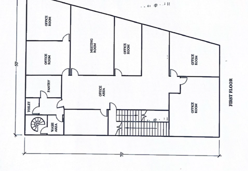 SS2 PJ commercial office upstairs CORNER infront durian street
