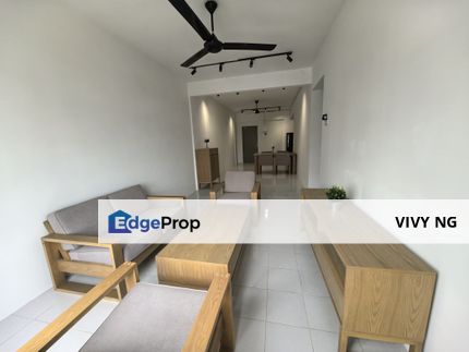 nearby tuas gelang patah kangkar pulai pulai mutiara apartment 3 bedroom 2 bathroom brand new fully furnished for rent Rm1600, Johor, Johor Bahru