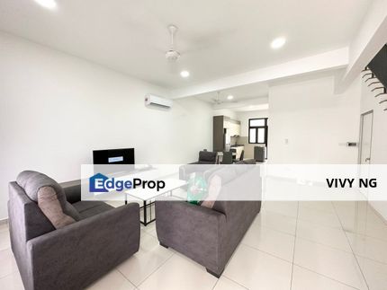 Sunway citrine lakehome iskandar puteri double storey Terrace house 4 bedroom 3 bathroom fully furnished for rent, Johor, 