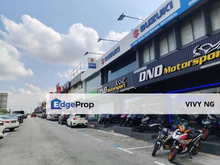 Skudai Taman Ungku Tun Aminah Jalan Perwira 2 storey shoplot ground floor Facing main road with partial furnished for rent , Johor, Johor Bahru