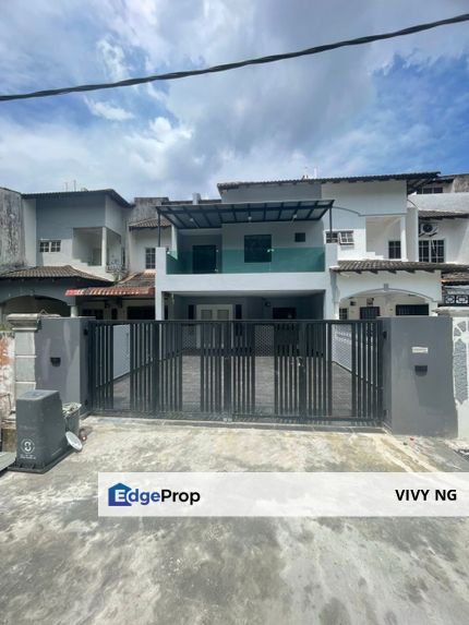 Taman Skudai Baru Jalan hang kasturi double Storey terrace house fully new renovated unblock view for sales , Johor, Skudai